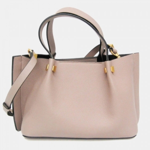 Pre Owned حقيبة يد فالتنينو جارافاني في لوجو إسكايب جلد صغيرة وردي باهت