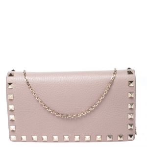 Valentino Poudre Leather Rockstud Chain Pouch