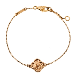 Pre Owned Van Cleef & Arpels Sweet Alhambra 18K Rose Gold Bracelet
