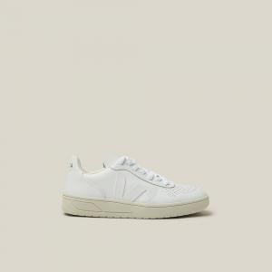 VEJA White V-10 Low-Top Leather Trainers Size FR 37