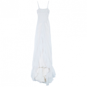 Vera Wang Rouched Tulle Wedding Gown M