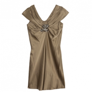 Vera Wang Satin Bustier Dress M