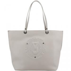Versace Jeans Grey Faux Leather Shopper Tote