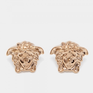 Versace Medusa Sterling Silver Stud Earrings