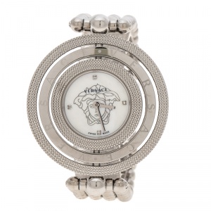 Versace Mother of Pearl Stainless Steel Eon 80Q Women's Wristwatch 39 mm