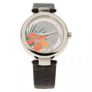 Versace Silver Stainless Steel  Women's Wristwatch 38MM