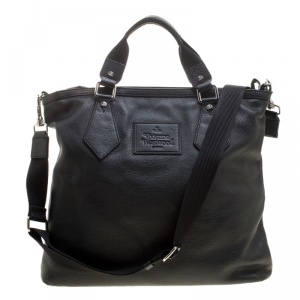 Vivienne Westwood Black Leather Tote
