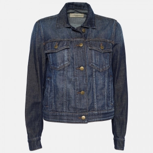 Weekend Max Mara Indigo Denim Trucker Jacket S