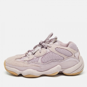 Yeezy x Adidas Purple Suede and Fabric Yeezy 500 Sneakers Size 38