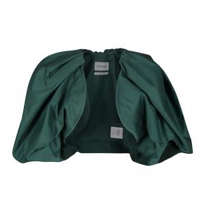 Yves Saint Laurent Paris Dark Green Front Open Ruffled Bolero Jacket S