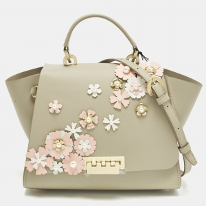 Pre Owned زك زك بوزن حقيبة يد علوية إيرثا جلد سموك إمبر متوسطة