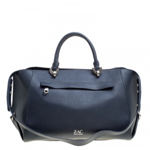 Zac Zac Posen Blue Leather Tote