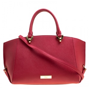 Zac Zac Pozen Red Leather Tote
