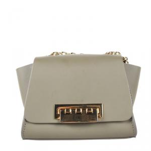 Zac Posen Gray Eartha Leather Mini Crossbody Bag 