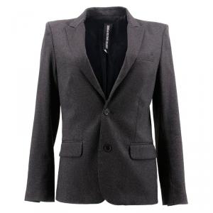 Zadig & Voltaire Grey Tweed Blazer M