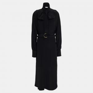 Pre Owned Zimmermann Black Silk Midi Dress M (2)