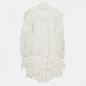 Pre Owned Zimmermann Linen Mini Dress 0