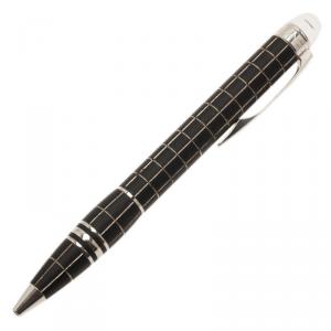 Pre Owned MontBlanc Black Laquer Platinum Plated Twist To Open Starwalker Ballpoint-Pen