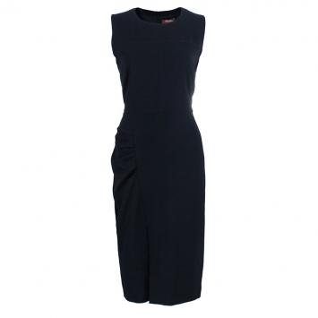 Max Mara Studio Black Alpe Sleeveless Dress L