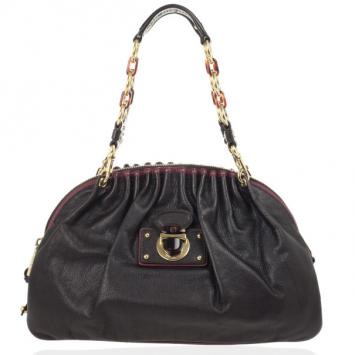 Marc Jacobs Black Leather Lou Bag