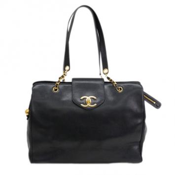 Chanel Black Caviar Supermodel Tote