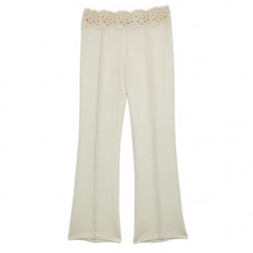 Valentino Lace Belt Linen Trousers M