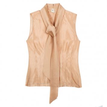 Hermes Front Tie Peach Top XL