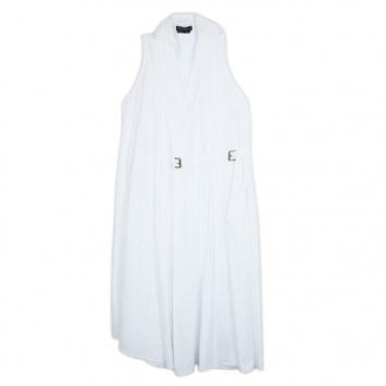 Salvatore Ferragamo White Cotton Dress L