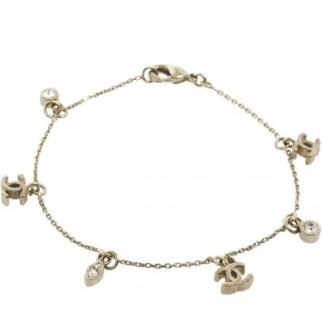 Chanel CC Logo Charms Bracelet