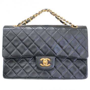 Chanel Black Lambskin Medium Shoulder Bag