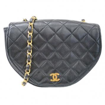 Chanel Black Lambskin Shoulder Bag