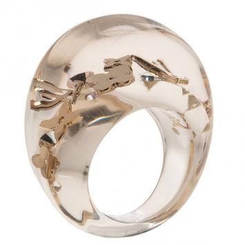 Louis Vuitton Inclusion Transparent Ring Size 54.5
