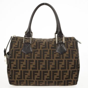 Fendi Zucca Chef Medium Boston Bag