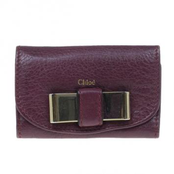 Chloe Plum Bow Key Holder