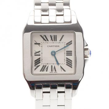 Cartier White Stainless Steel Demoiselle MM Women's Wristwatch 26MM