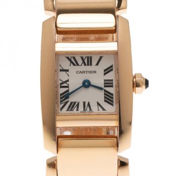 Cartier Rose Gold White Millessime Women's Wristwatch 20MM
