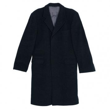 Pre Owned Moschino Men's Grey Cashmere Wool Trenchcoat EU54