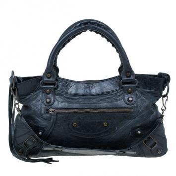 Balenciaga Black Leather Classic First Shoulder Bag