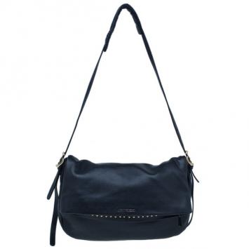 Jimmy Choo Black Leather Bacchus Bag