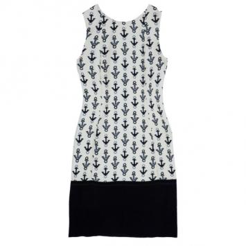 Balenciaga Off-White Anchor Dress M