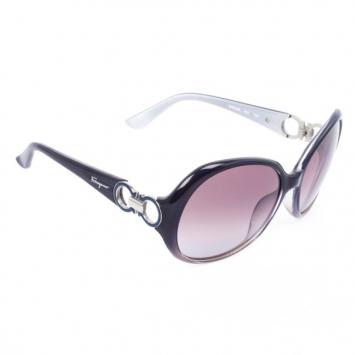 Salvatore Ferragamo 602S Grey Round Womens Sunglasses