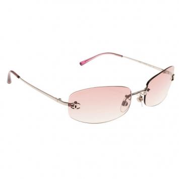 Chanel Pink 4002 Rimless CC Aviators