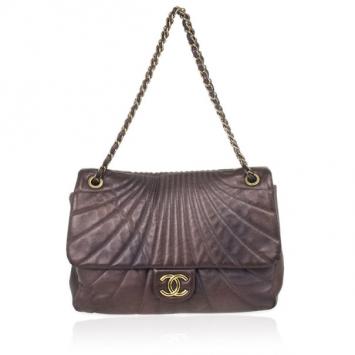 Chanel Metallic Lambskin Maxi Flap