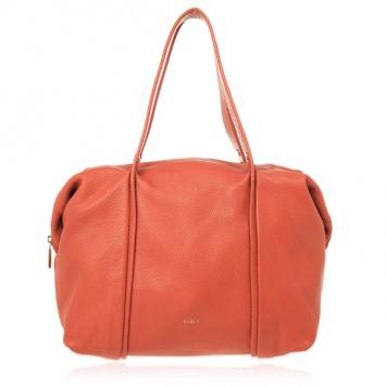Furla Red Leather Medium Hobo