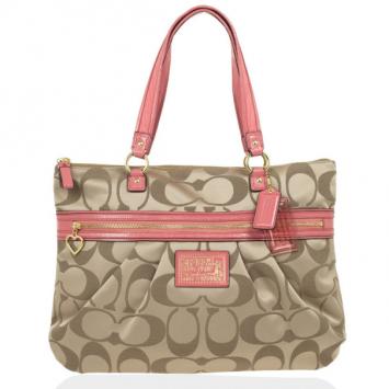 Coach Daisy Signature Coral Tote