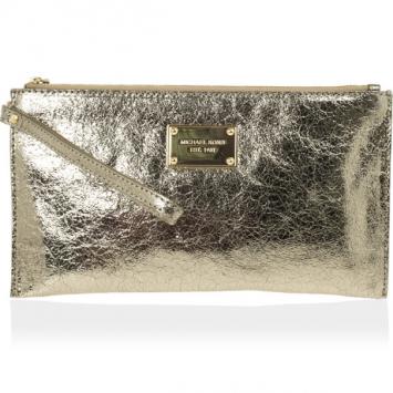MICHAEL Michael Kors Bronze Large Clutch Bag