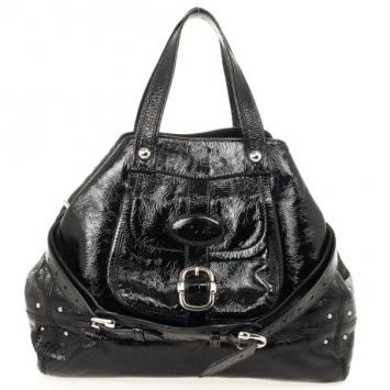 Tod's Black Patent Leather Bag