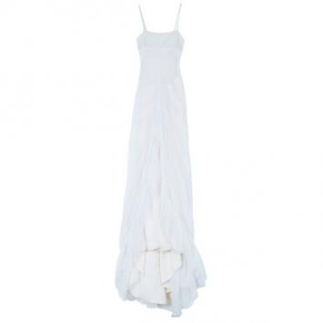Vera Wang Rouched Tulle Wedding Gown M