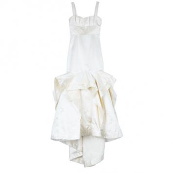 Vera Wang Duchesse Mermaid Silk Gown L