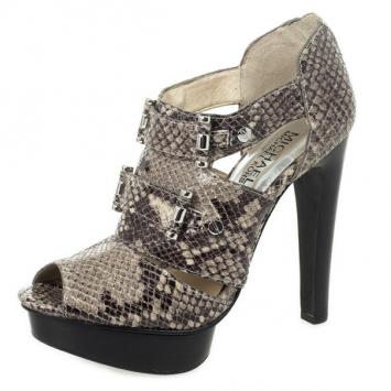 MICHAEL Michael Kors Snakeskin Gibson Platform Sandals Size 36.5